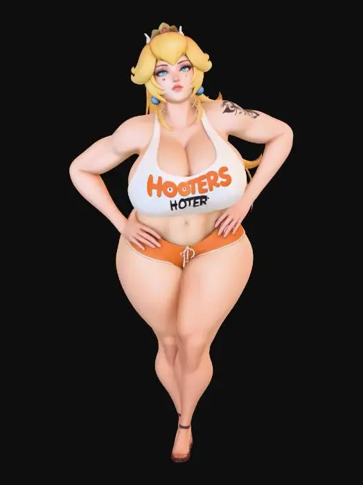 3D model for Hooters Princess Peach