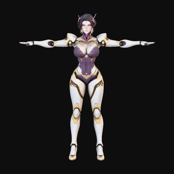 3D model for Cyber Warrior Maiden