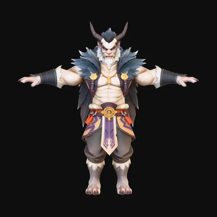 3D model for Mystic Minotaur Warrior