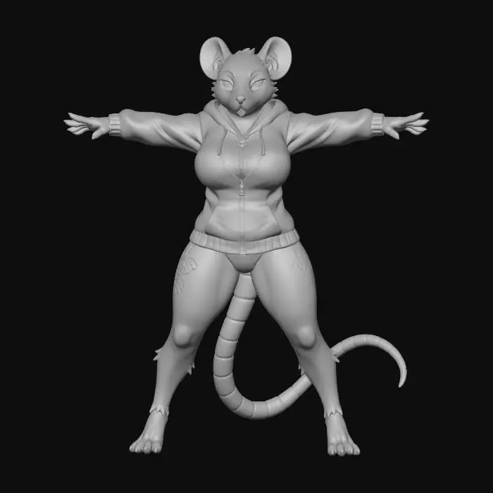 3D model for Midnight Hooded Rat