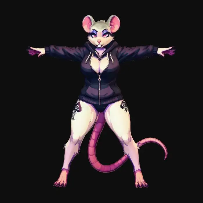 3D model for Midnight Hooded Rat