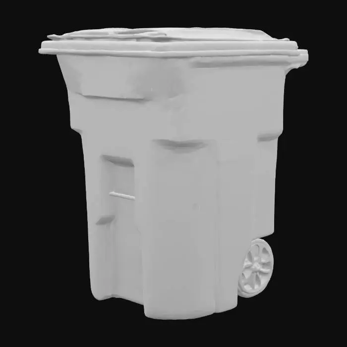 3D model for Blue Recycling Bin