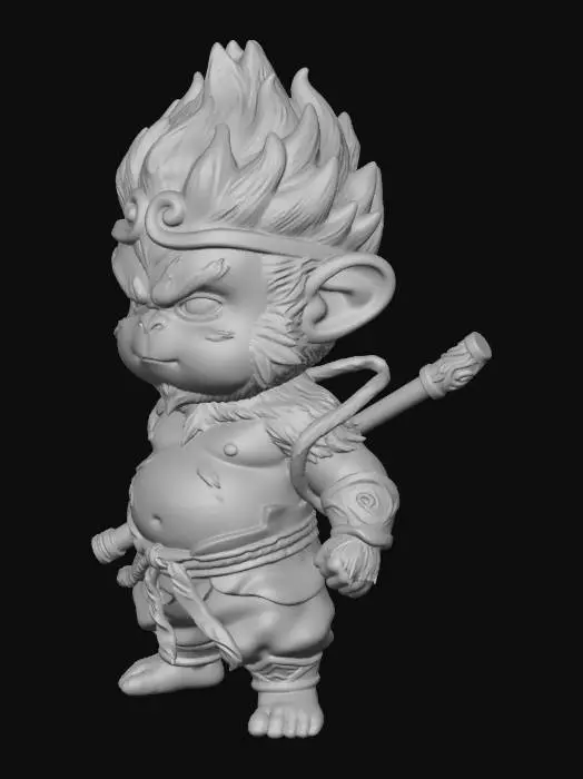 3D model for Blazing Monkey Warrior