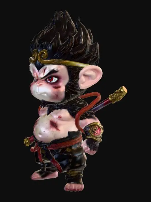 3D model for Blazing Monkey Warrior
