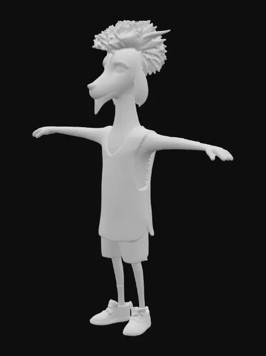 3D model for Basketball Llama Star