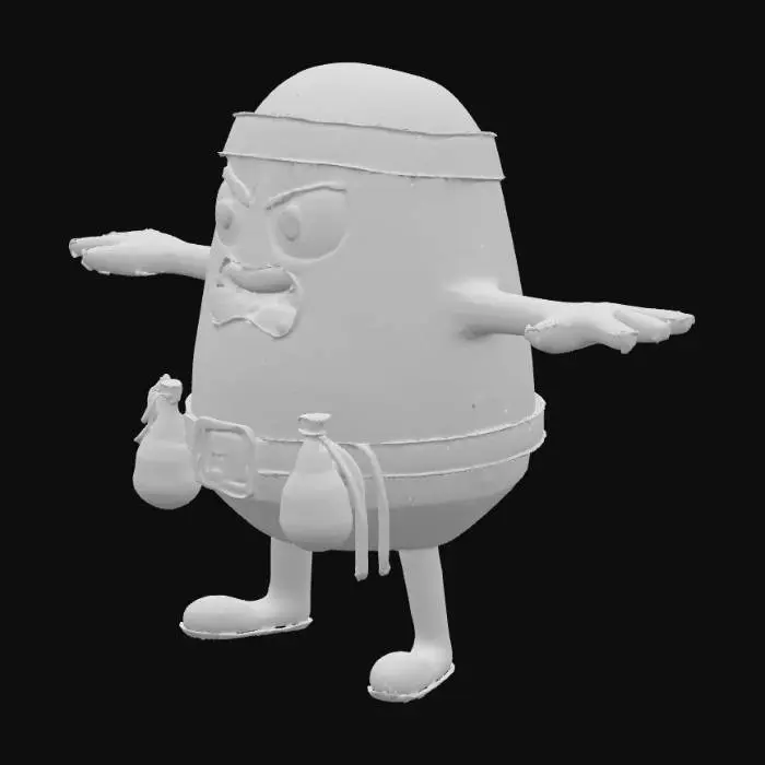 3D model for Potato Warrior