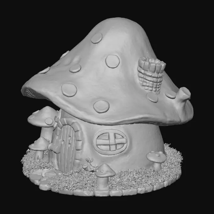 3D model for mushroom house