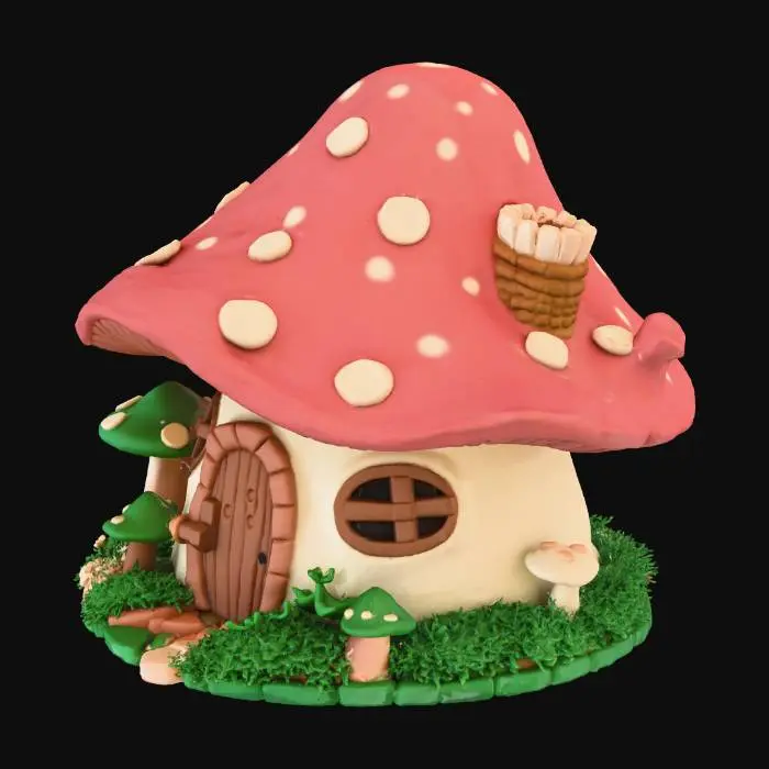 3D model for mushroom house