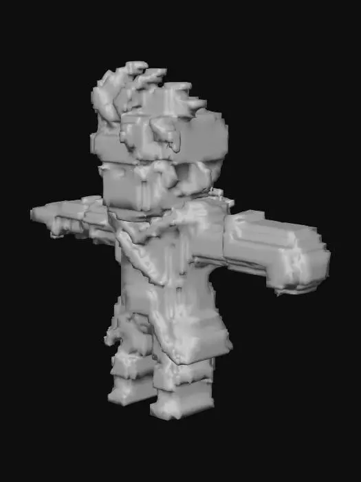 3D model for Pixel Warrior