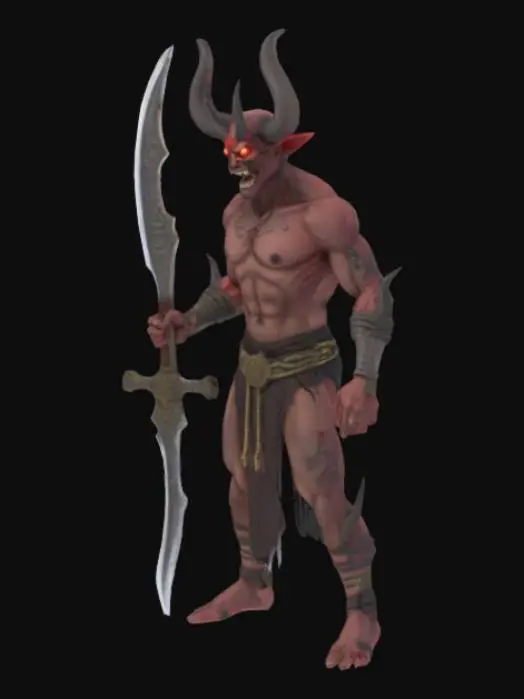 3D model for [Kentucky] Six eyed demon swordsman, #AroundTheWorld#