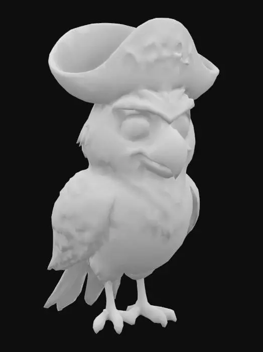 3D model for Pirate Parrot Pizzazz