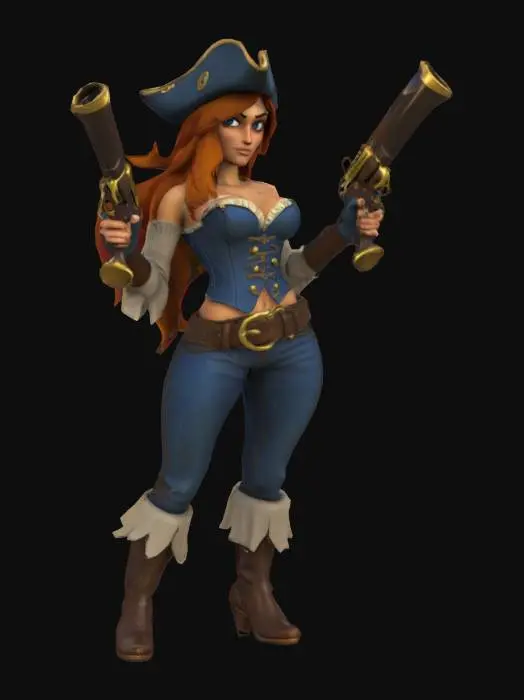 3D model for Pirate Adventurer
