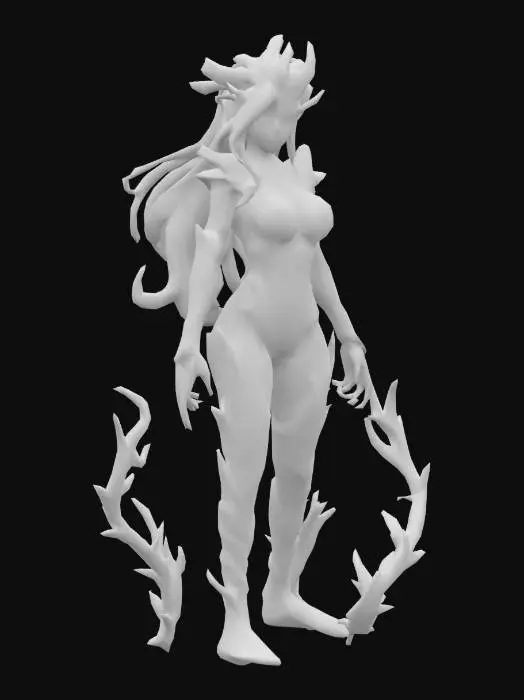 3D model for Floral Plant Girl
