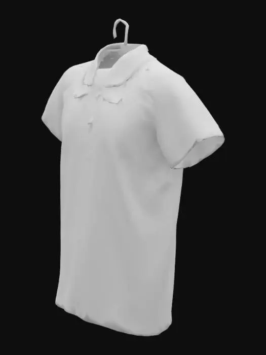3D model for Blue Polo Shirt on Hanger