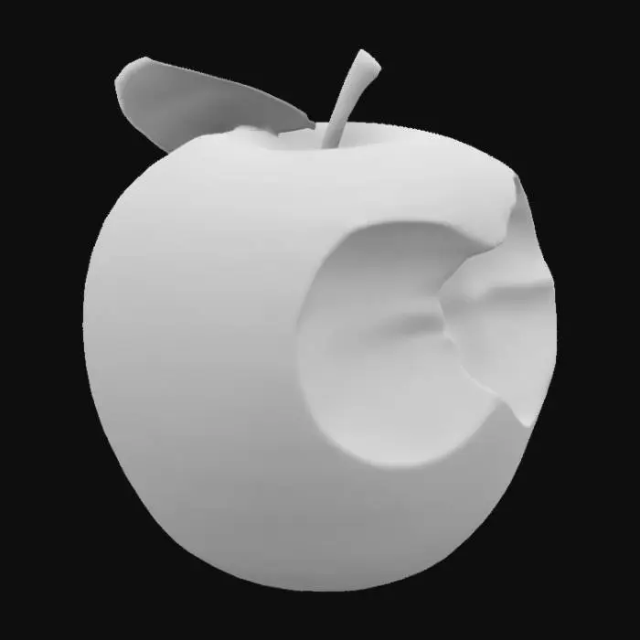 3D model for погрызанное яблоко 