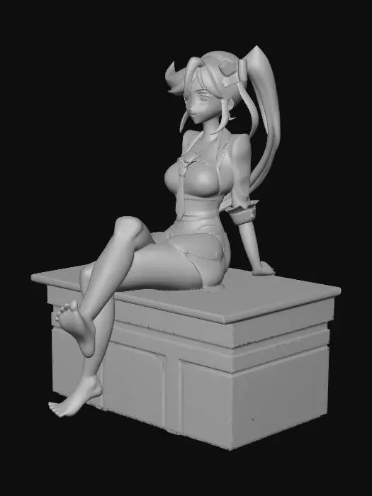 3D model for Anime Character on Desk