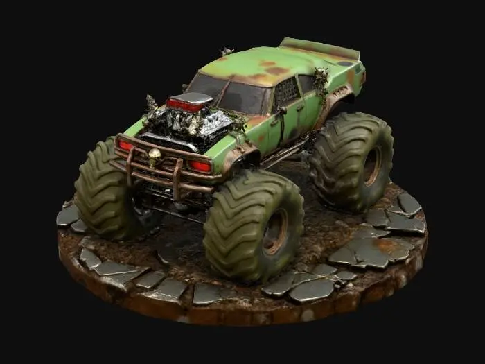 3D model for Rocky Rampage Monster Truck