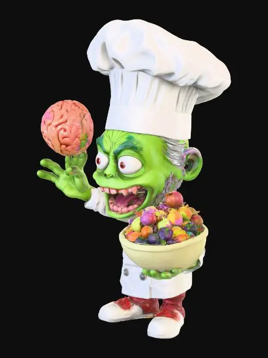 3D model for Zombie Chef Creation, #food#