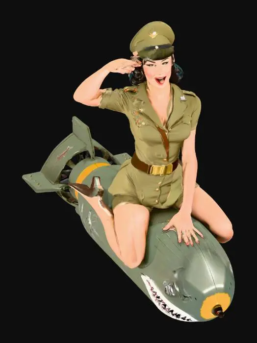 3D model for Pin-Up Bomb Rider