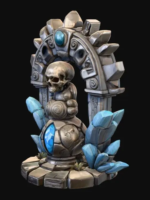 3D model for The Crystal Skull Monument