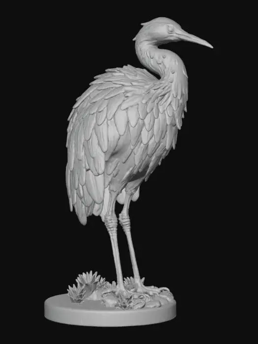 3D model for Colorful Avian Sculpture