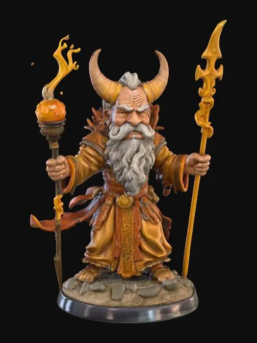 3D model for Elder Pyromancer, #villain#