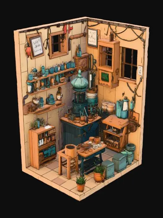 3D model for Alchemy Workshop