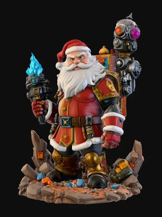 3D model for Cybernetic Santa Claus, #Christmas2025#