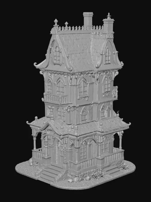 3D model for Haunted Victorian Manor
