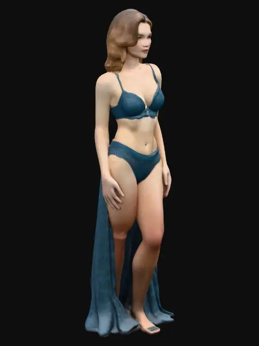 3D model for Azure Lace Silhouette