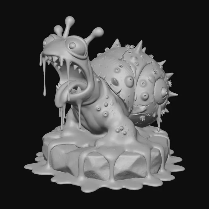 3D model for Slime Snail Monster