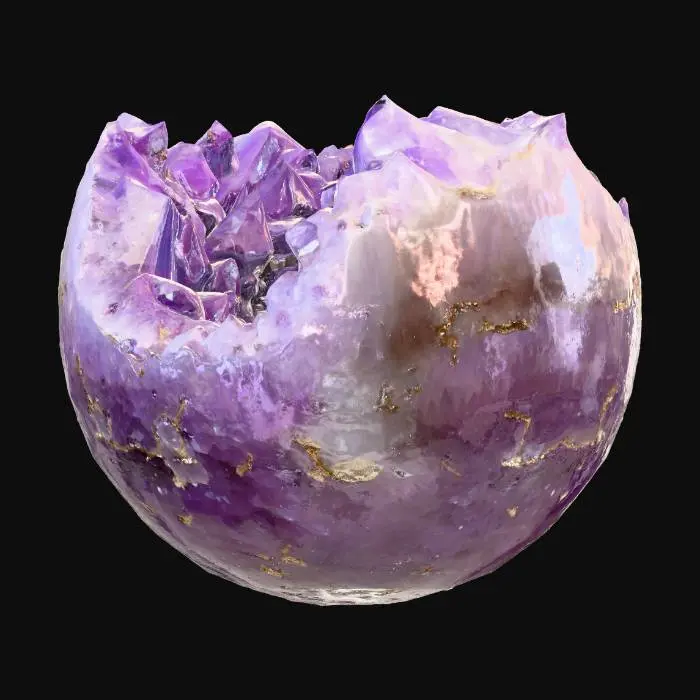 3D model for Amethyst Geode Bowl
