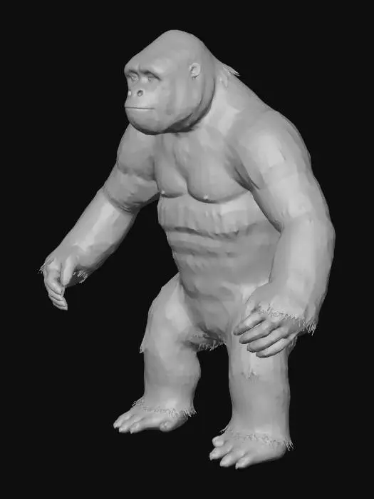 3D model for Gorilla Sculpture
