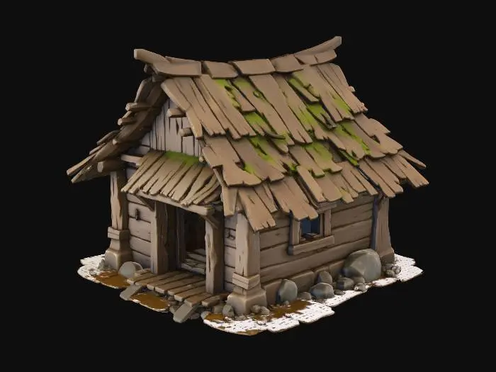 3D model for Rustic Cabin