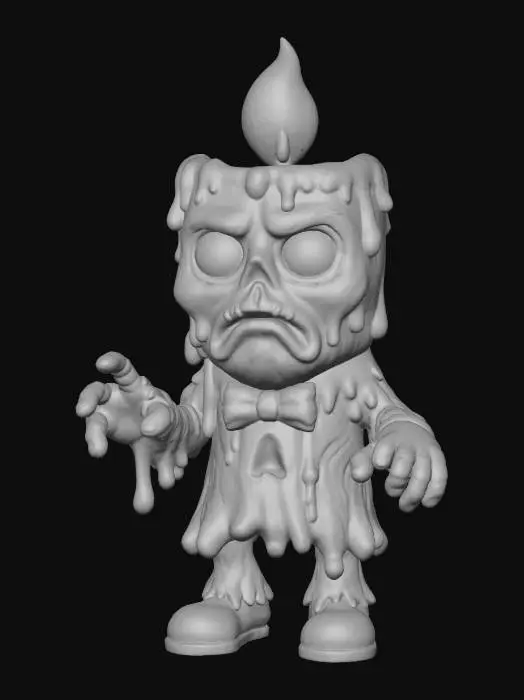 3D model for Candle Monster, #Halloween2025#