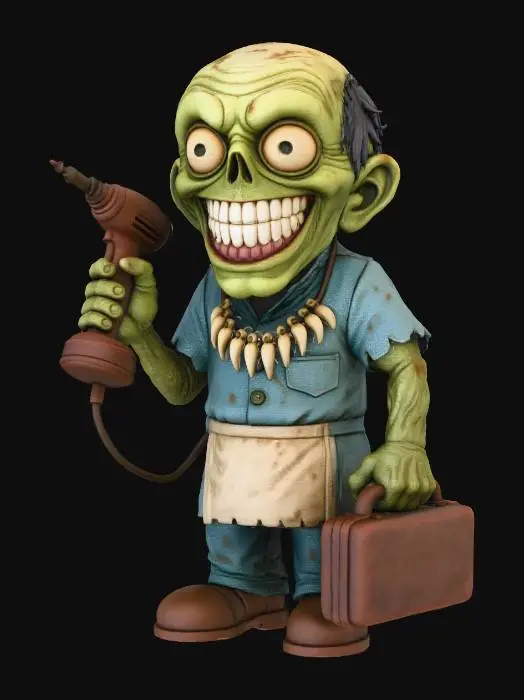 3D model for Zombie Dentist, #Halloween2025#