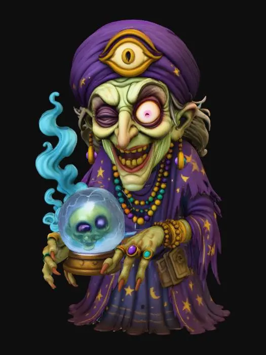 3D model for Madame Oracle, #Halloween2025#
