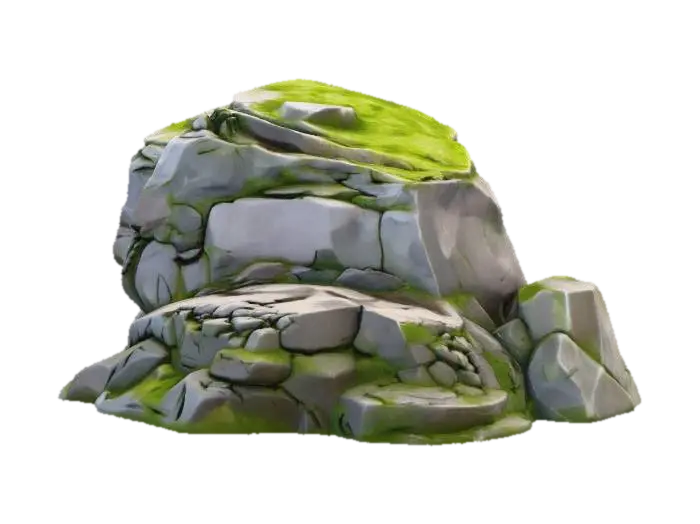 rock - Ground-3D-Modell, KI-generiert