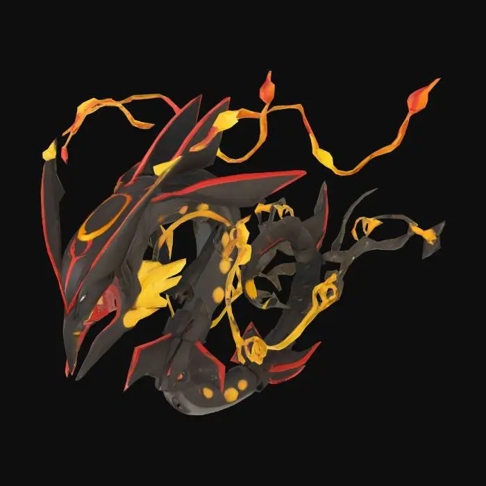 3D model for Rayquaza