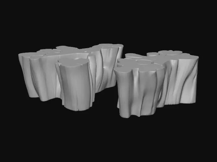 3D model for Interlocking Stump Tables