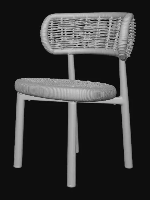 3D model for Rattan Woven Chair