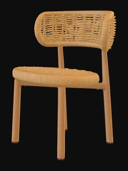 3D model for Rattan Woven Chair