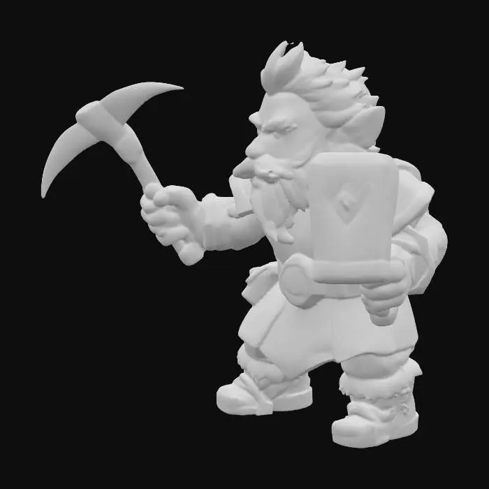 3D model for Dwarven Miner Adventure