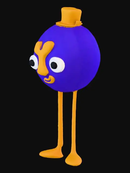 3D model for Purple Dapper