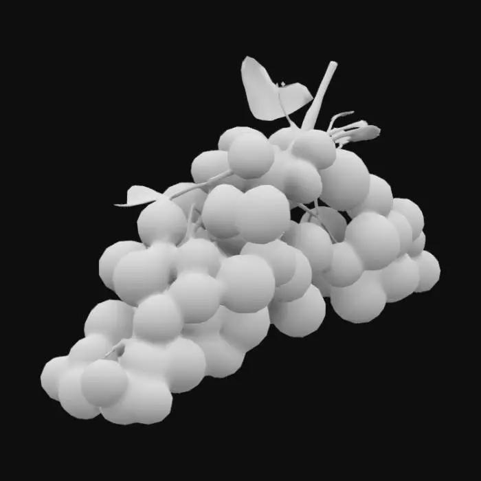 3D model for Purple Grapes