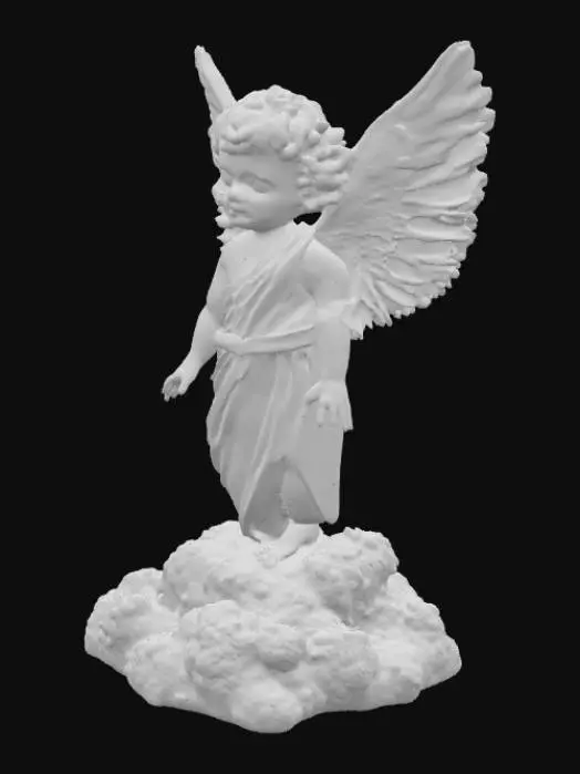 3D model for Cherub with wings

