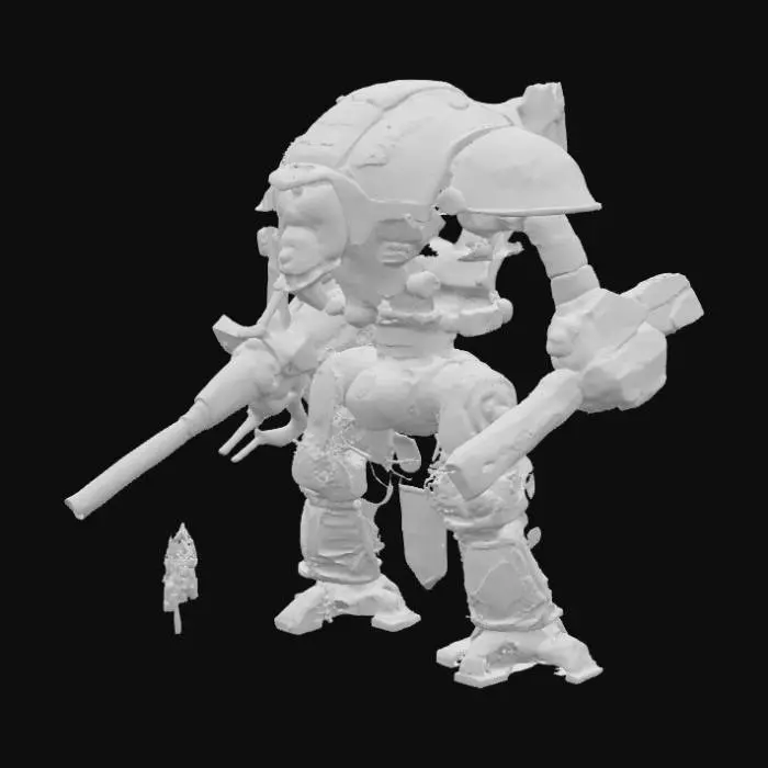 3D model for Warrior Mech Display
