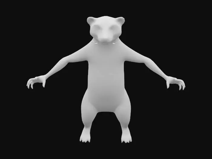 3D model for Weasel form creature commandos Series , Game Assets, Highly Detailed, Ultra Realistic, Symmetrical Body, A-pose, Full Body, ARMS AWAY FROM THE BODY , detailed face , no hair , no fur , game , no gun , no gun holder , no belt , no coat   ,  