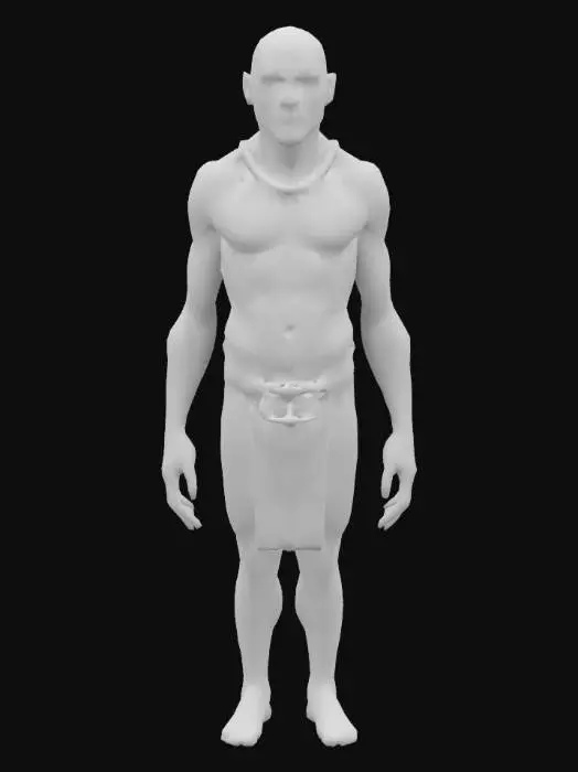 3D model for old egypt slave , Game Assets, Highly Detailed, Ultra Realistic, Symmetrical Body, A-pose, Full Body, ARMS AWAY FROM THE BODY , 180 cm tall, bold , detailed face , no hair , no fur , LOL , game , no gun , no gun holder , no belt , no coat   , skin only  ,no face hair , no face fur