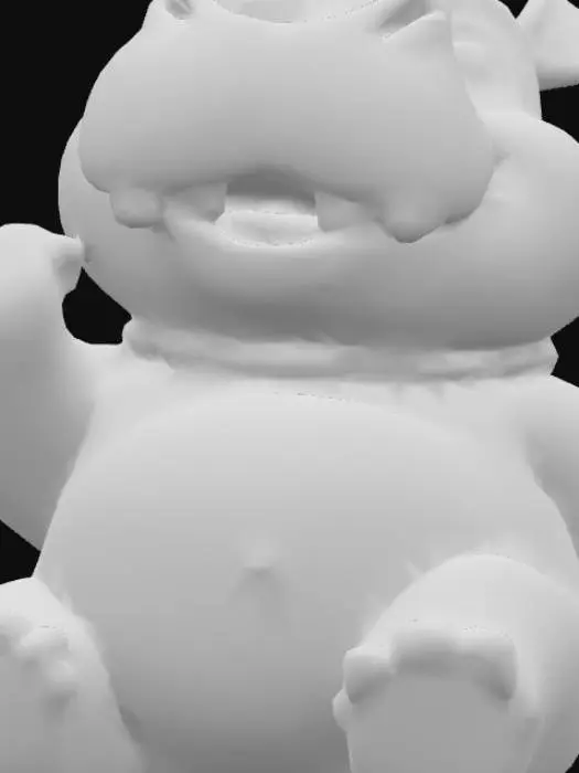 3D model for Baby Hippo Smiles